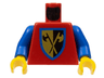 Torso Castle Crusaders Crossed Axe Shield Pattern / Blue Arms / Yellow Hands