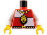 Torso Castle Royal Knights Lion Head and Necklace Pattern / White Arms / Yellow Hands