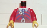 Torso Pirate Imperial Armada Brown belt and Blue Pattern / Red Arms / Yellow Hands