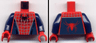 Torso Spider-Man Costume 3 Dark Blue Pattern / Dark Blue Arms / Red Hands