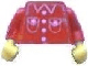Torso Town Shirt with 4 Buttons and 2 Pockets Pattern (Sticker) / Red Arms / Yellow Hands