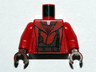 Torso SW Naboo Fighter Jacket with Sand Red Harness Pattern / Red Arms / Reddish Brown Hands