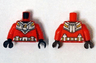 Torso Batman 'R' Symbol, Silver and Gold Diving Suit Pattern / Red Arms / Black Hands