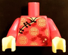 Torso Robe with Gold Hems, Gold Circle Symbols and Rat Pattern (BAM) / Red Arms / Yellow Hands