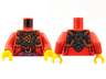 Torso Robe, Silver Armor with Gold Hoses, Magenta Sash Pattern / Red Arms / Yellow Hands
