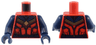 Torso Female Outline with Gold 8-Point Star, Dark Blue Collar and Belt Pattern / Dark Blue Arms / Dark Blue Hands
