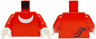 Torso White Crescent Moon, Black Tail Outline with Dark Red Highlight Pattern / Red Arms / White Hands