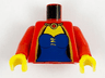 Torso Castle Knights Kingdom Blue Corset and Necklace Pattern (Maiden) / Red Arms / Yellow Hands