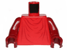 Torso Robe with Dark Red Folds and Creases Pattern / Dark Red Arms / Dark Red Hands