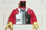 Torso Castle Ninja Armor Plate, Blue Collar Pattern (Samurai) / Red Arms / Yellow Hands