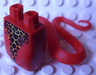 Lower Body, Serpent with Molded Flexible Rubber (Same Color) Tail and Printed Black and Orange Scales Pattern