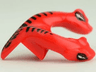 Minifigure, Head, Modified Snake Two-Headed with Black Scales Pattern