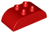 Duplo, Brick 2 x 4 Slope Curved Double