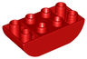 Duplo, Brick 2 x 4 Slope Curved Inverted Double