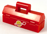Minifigure, Utensil Toolbox with White Classic Space Logo Pattern