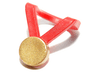 Minifigure Neck Medal with Gold Medallion Pattern