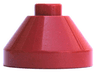 Duplo Cone 2 x 2 x 1 (used as lampshades in family home sets)