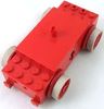 Electric, Train Motor 12V with Wheels Type I with 2 Round Contact Holes with 4 Light Gray Train Rim for 4.5V & 12V Locomotive Wheels (bb0012va / trainrim)