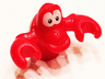 Crab, Disney with White Eyes, Small Black Pupils Pattern (Sebastian)