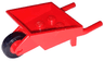 Fabuland Utensil Wheelbarrow with Red Pulley Wheel with Black Tire 14mm D. x 4mm Smooth Small Single (bb1310 / 3464c01)