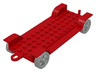 Fabuland Car Chassis 6 x 14 with Hitch