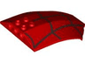 Windscreen 8 x 6 x 2 Curved Sloped Sides with Black Spider Web 3 Vertical Lines Pattern