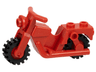 Motorcycle Town with Red Wheels with Black Tires (x81 / 3464c02)