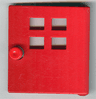 Duplo Door / Window Pane with Four Windows Narrow