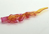 Hero Factory Weapon Accessory, Flame / Lightning Bolt with Axle Hole with Marbled Trans-Yellow Pattern