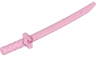Minifigure, Weapon Sword, Shamshir / Katana (Square Guard) with Capped Pommel and Holes in Crossguard and Blade