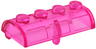 Container, Treasure Chest Lid Curved with Thick Hinge