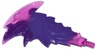 Flame Trail Spiked with Axle End with Marbled Dark Purple Pattern