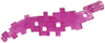 Wave Pixelated (Flame) with Axle Hole End