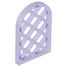 Pane for Window 1 x 2 x 2 2/3 Lattice Diamond with Rounded Top