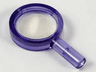 Minifigure, Utensil Magnifying Glass Thin Frame and Hollow Handle with Trans-Clear Lens