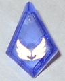 Tile, Modified 1 x 2 Diamond with Bar with Gold Wings Pattern