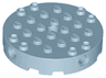 Brick, Round 6 x 6 with 4 Side Pin Holes and Center Hole