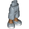 Mini Doll Hips and Trousers Cropped Large Pockets, Medium Nougat Legs and Sand Blue Sneakers Pattern - Thick Hinge