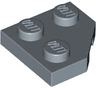 Wedge, Plate 2 x 2  Cut Corner