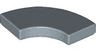 Tile, Round Corner 2 x 2 Macaroni
