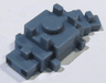 Minecraft Silverfish with 2 Black Squares Pattern
