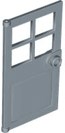 Door 1 x 4 x 6 with 4 Panes and Stud Handle