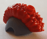 Minifigure, Hair Trolls, Hair Combo, Hat with Hair, Skull Cap with Red Mohawk