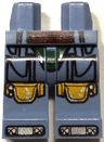 Hips and Legs with SW Boba Fett Armor, Small Dark Red Belt Pattern