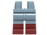 Hips and Legs with Molded Dark Red Lower Legs / Boots Pattern