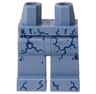 Hips and Legs with Dark Blue Stone Cracks Pattern