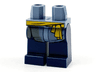 Hips and Dark Blue Legs with Yellow Sash and Sand Blue Coattails Pattern