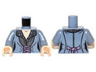 Torso LotR Dress with Gray Patterned Collar and Pink Sash Pattern (Arwen) / Sand Blue Arms / Light Nougat Hands