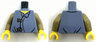 Torso Robe with 2 Dark Tan Clasps Pattern / Dark Tan Arms / Yellow Hands