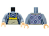 Torso Female Argyle Sweater, Tan Apron with Yellow Top Pattern / Sand Blue Arms / Light Nougat Hands